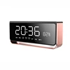 smart alarm clock Blue tooth speaker with mirror surface and HD display times
