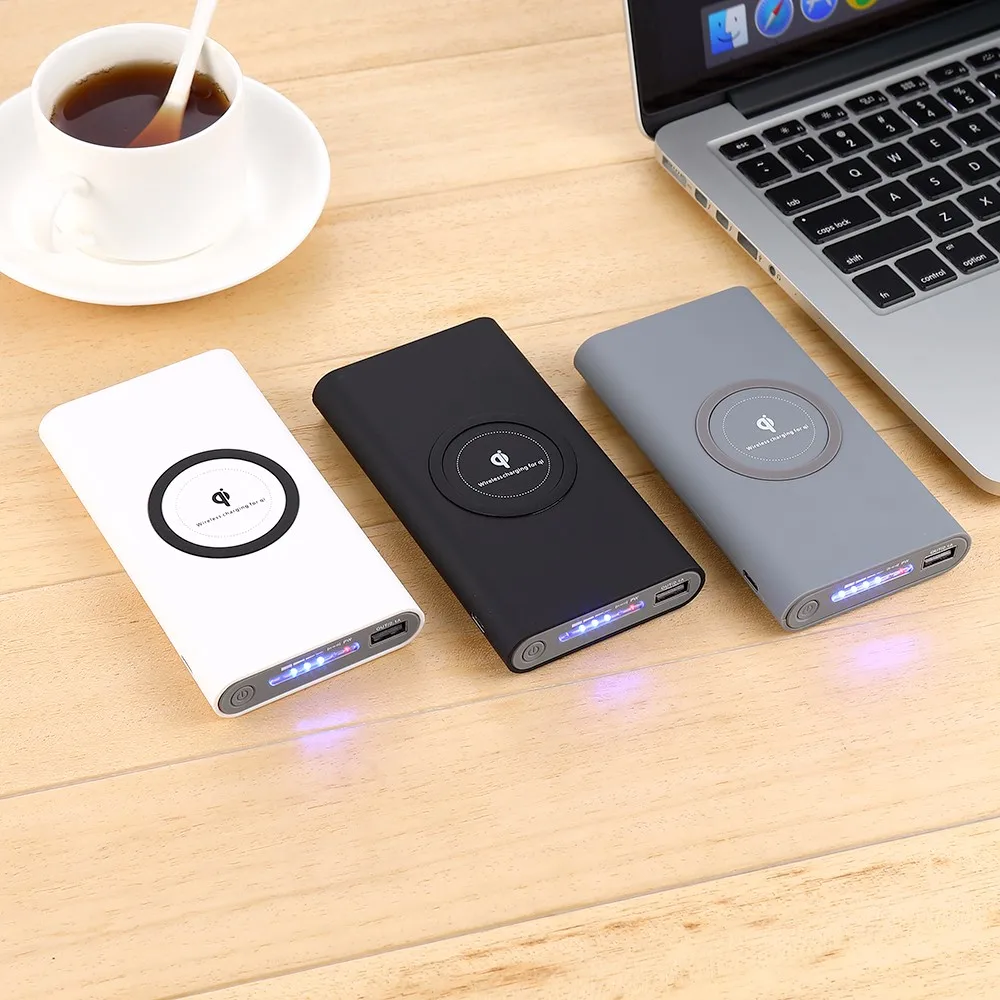 China oem 10000mah 3 in 1 Qi standard portable smart phone wireless charger power bank for iphone 8 8p X Xr Xs max - ANKUX.COM