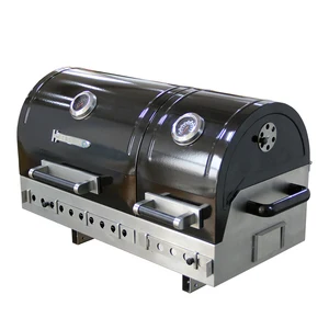 Image of Portable Outdoor BBQ Charcoal Grill Black For Camping Picnic Tailgating