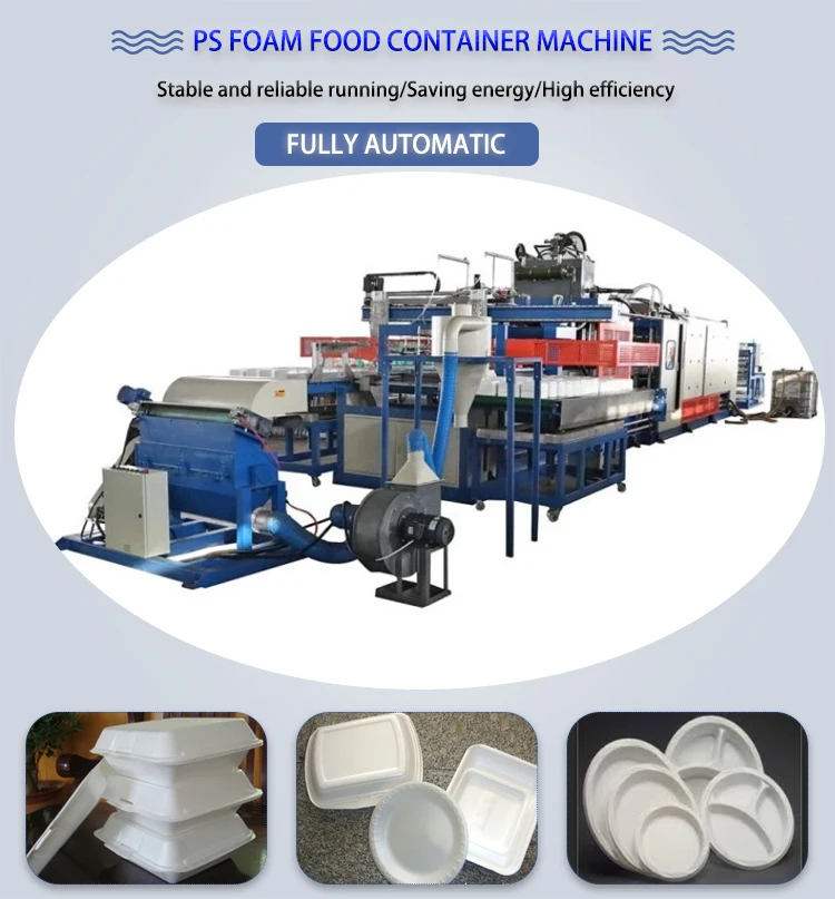 high efficiency cheap ps fast food container making machine