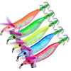 Squid Jigs lure for squid Glowing Fishing Tackle 5 color 8.1g-0.29oz Fishing BKB Hook Glow In The Dark 10cm-3.94" Luminous Ba
