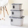 MOMO Multi-purpose plastic storage box with lid for living room and toy storage box