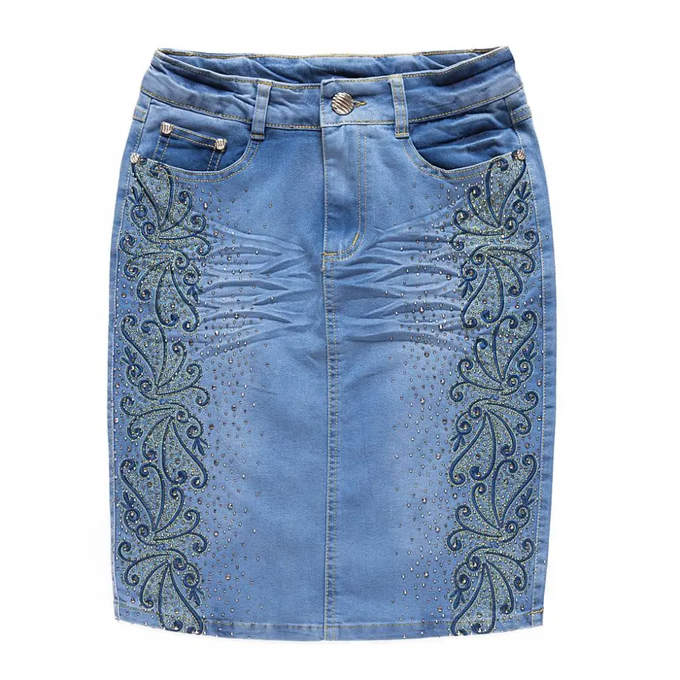 cheap modest denim skirts