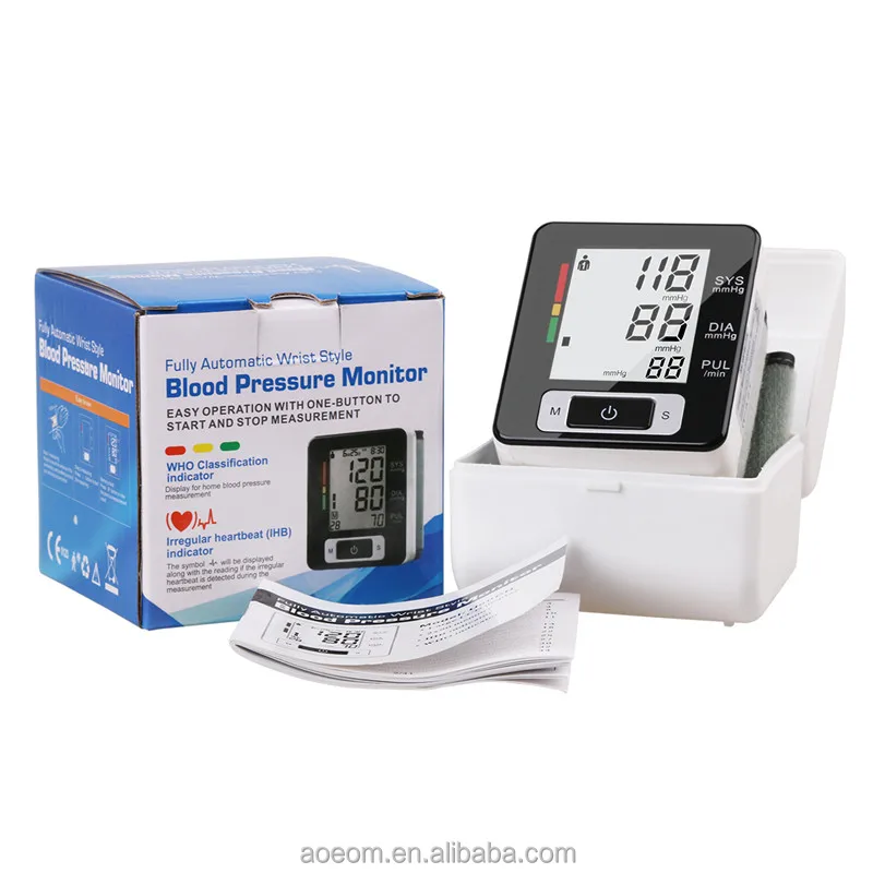 
Medical Supplies Automatic Digital Wrist Watch Blood Pressure Monitor 