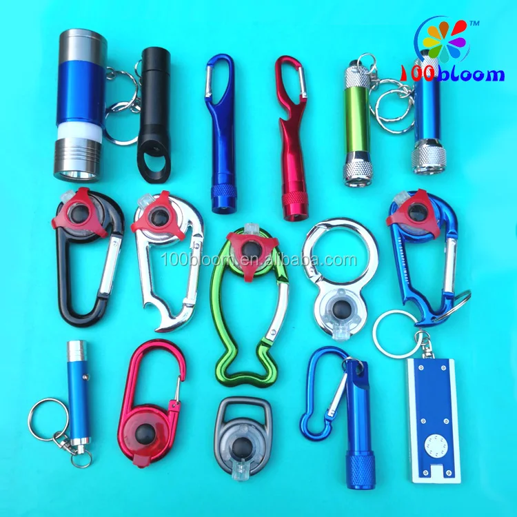 The newest design 3 led zoom light keychain flashlight with bottle opener