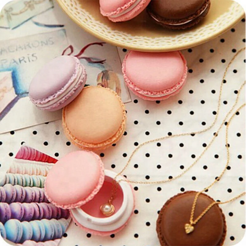 

Macaron Jewelry Box Organizer  Storage Box Clip Holder Case, Picture
