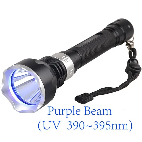 395nm UV Lamp LED Submarine Flashlight Underwater Torch