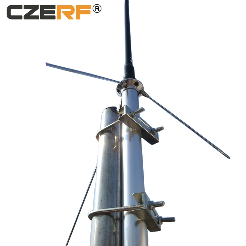 

CZERF 1/4 wave GP aluminum antenna with 8 meters cable for 150 watts FM transmitter