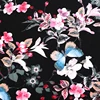 New arrival 100% rayon colorful textile words kid butterfly printed one piece dress fabric