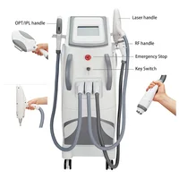 

2019 New design 3 in 1 rf+nd yag laser+opt tattoo removal ipl machine laser hair removal