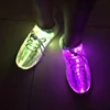 kids children girls boys 2018 new fashion casual sneaker leisure ladies women mens fiber optic led light up adult luminous shoes