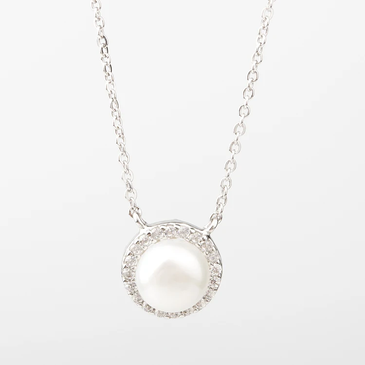 

925 sterling silver jewelry freshwater pearl necklace, N/a