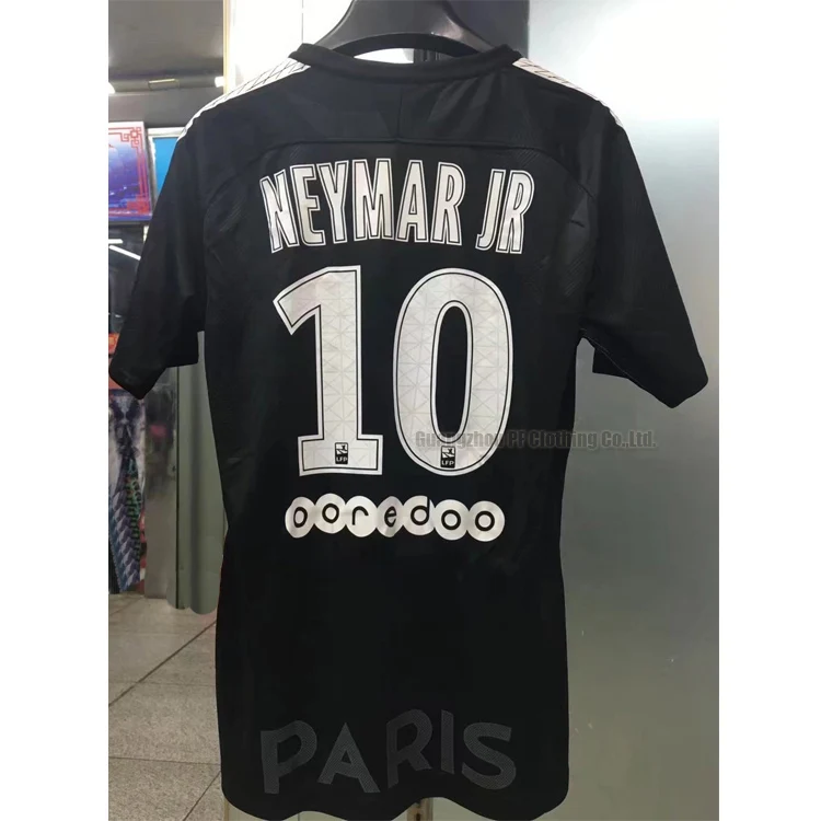 

cheap psg quality 2017-2018 color black Paris city team jr neymar 10 football shirt soccer jersey