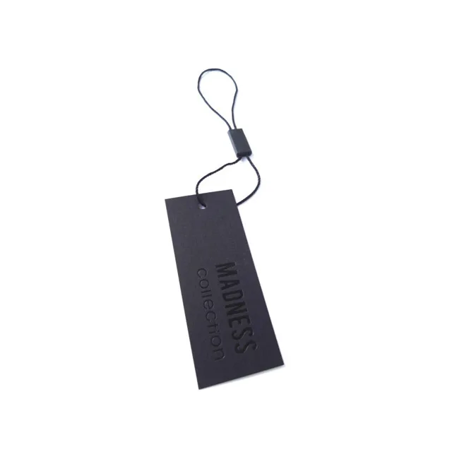 Custom Professional Very Cost-effective Black Swing Hang Label Tag With ...