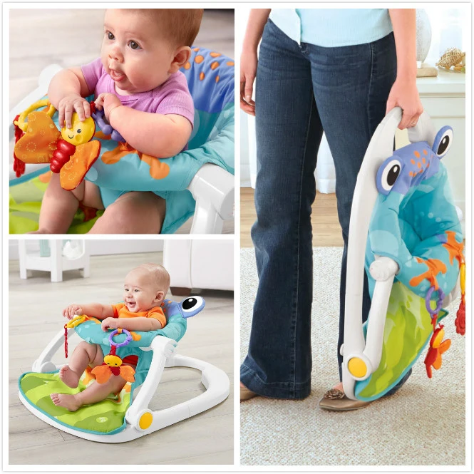 Frog Design Sit Me Up Baby Foldable Floor Seat Cushion Floor Chair