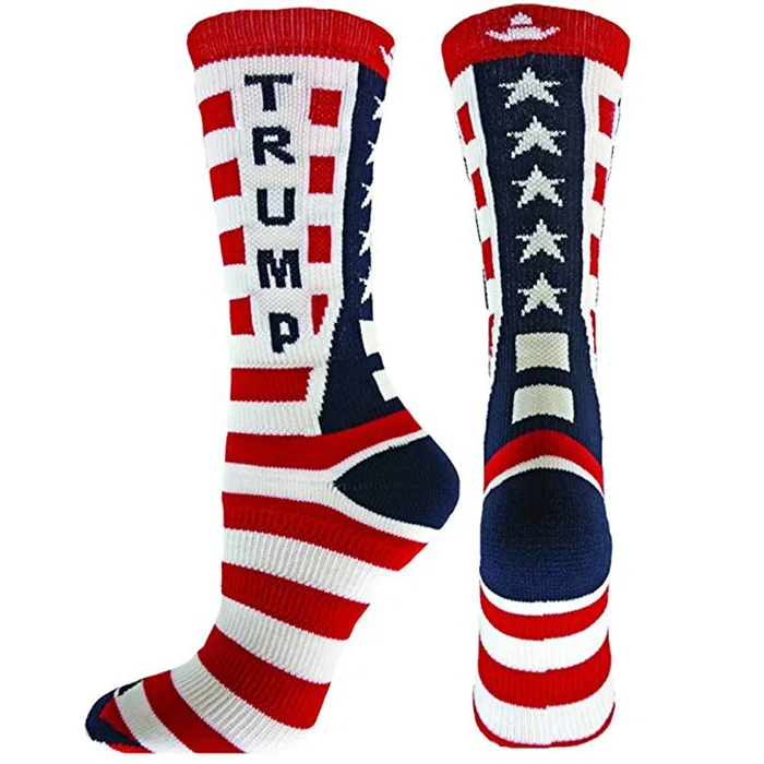 

2020 Election Make America Great Again Usa Socks Donald Trump Republican Crew Socks, Red