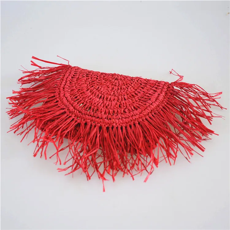 

Summer New Raffia Straw Crochet Beach Clutch Bags for Women