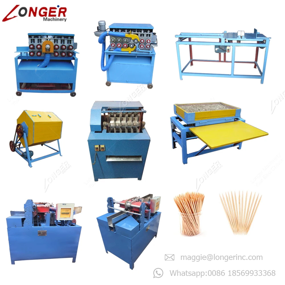 Automatic Low Price Tooth Stick Manufacturing Maker Production Line Wooden Toothpick Making