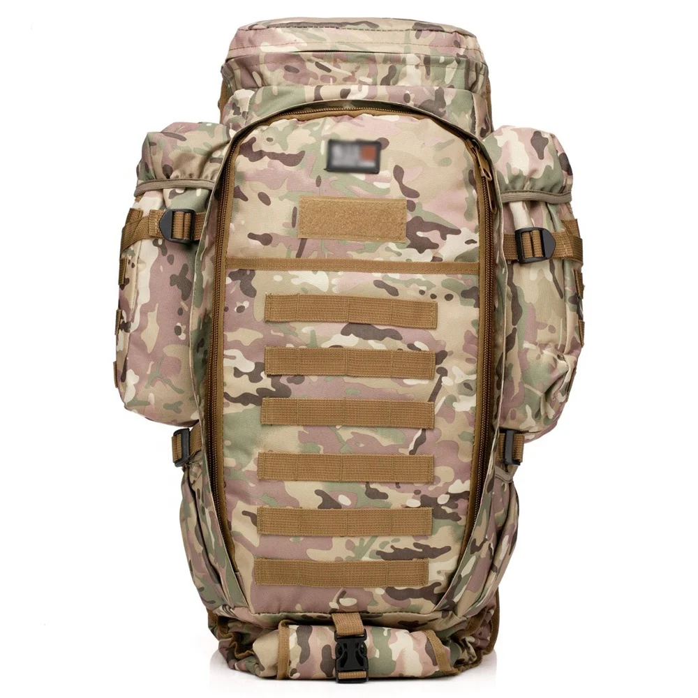 

wholesale large camping hiking camo army molle 3-day hunting gun bag assault rifle woodland tactical military backpack 60l