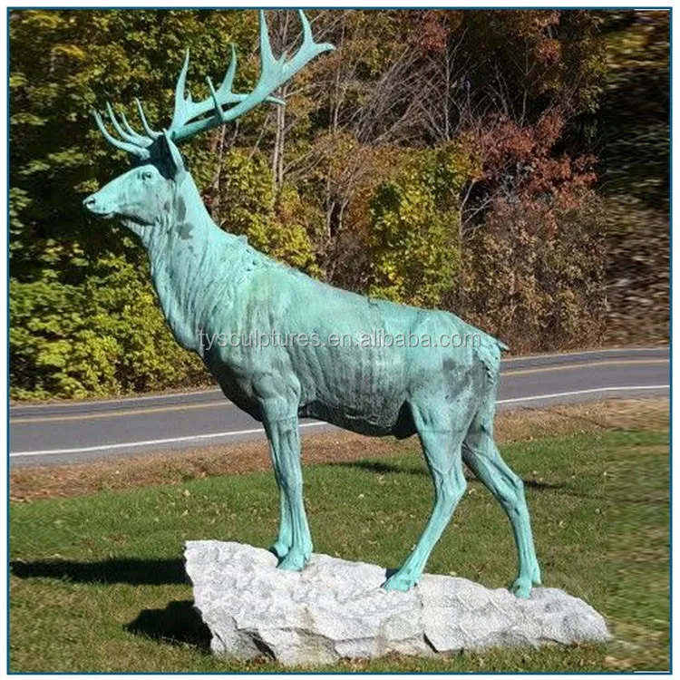 outdoor metal deer