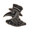 QIHE Dr. Dr Plague Doctor Hard Enamel Gift for Stoners Gothic Death Horror steampunk Eagle Bird Badge Enamel Pin