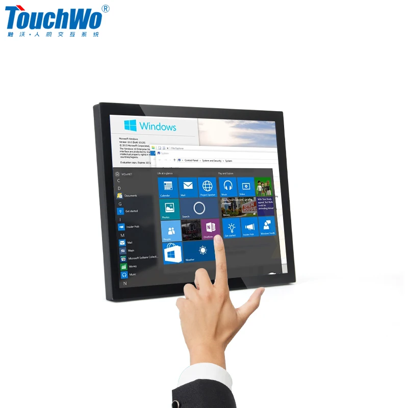 Wide screen 12.1/ 12  inch open frame lcd touch monitor with customize interfaces OEM
