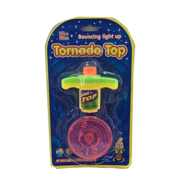 
New product Spin Top Toy Battle Gyro Peg Top with light for kids 