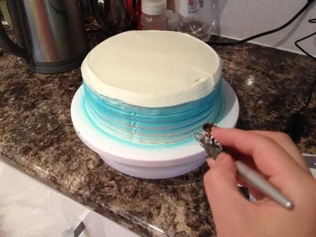 Как делать аэрографию на тортах