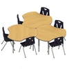 school combination student study desks andchairs