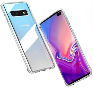 Hot Sale Soft TPU Silicone Transparent Shockproof Phone Case Cover For Samsung Galaxy S10