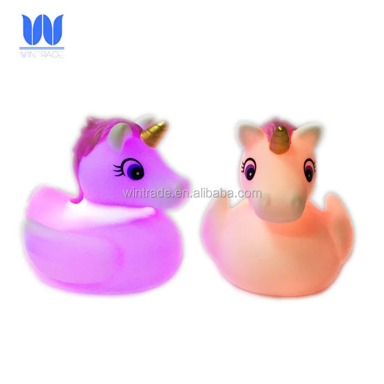 unicorn bath duck color changing