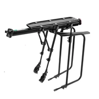 

ROCKBROS Bike Bicycle Quick Release Luggage Carrier Aluminum Alloy Seat Post Pannier Carrier Rear Rack with Fender