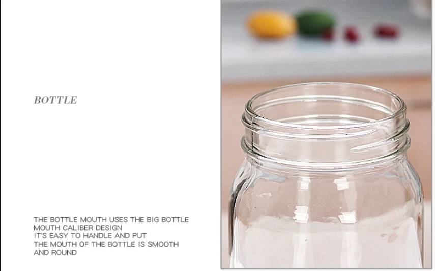 Wholesale 300ml 500ml/16oz 1000ml/32oz Cheap Mason Jars Glass Canning