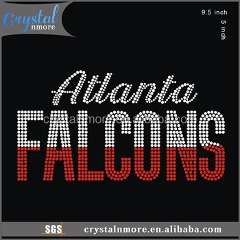 Atlanta Falcons Iron On Rhinestone 