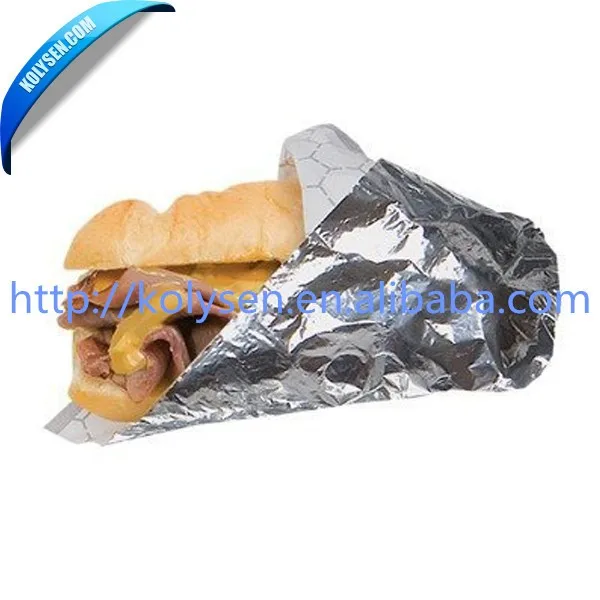 Food grade greaseproof burger wrapping foil paper