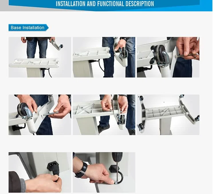 WZ-20 Medical Ophthalmic Instrument Electronic Elevating Table For Ophthalmology