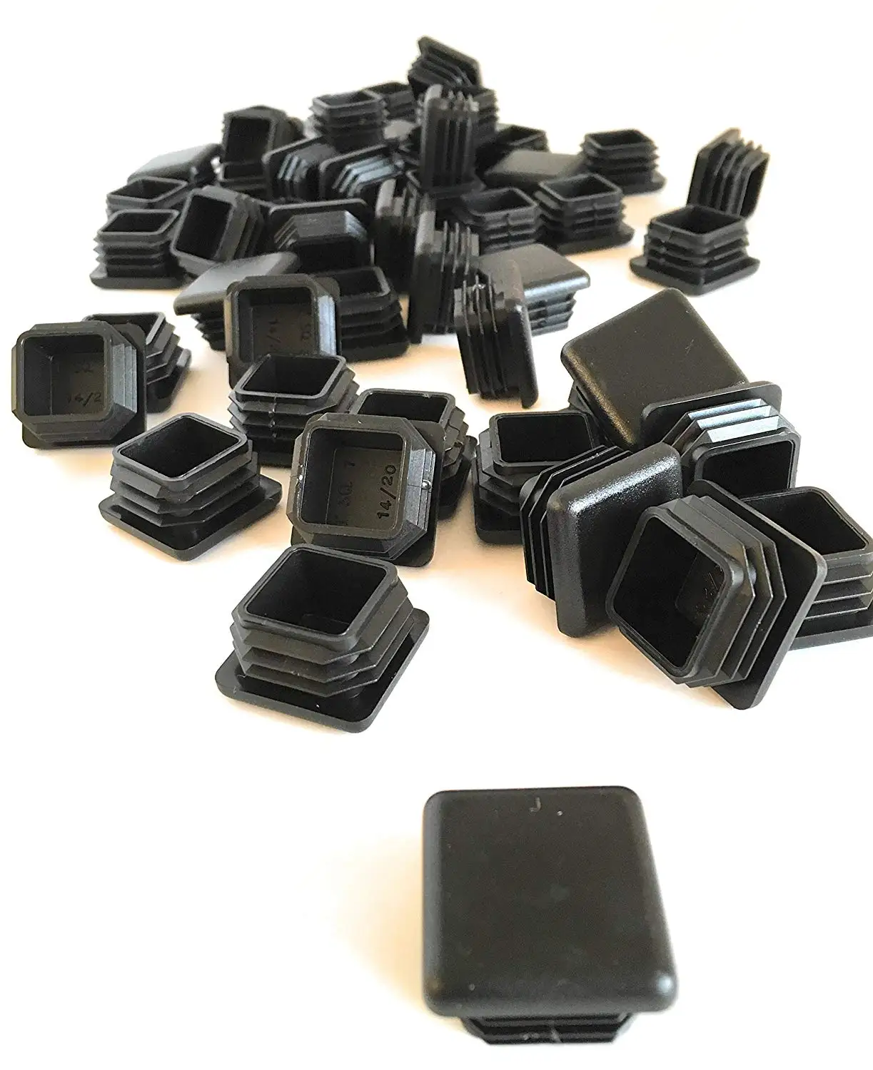 1 inch square plastic caps