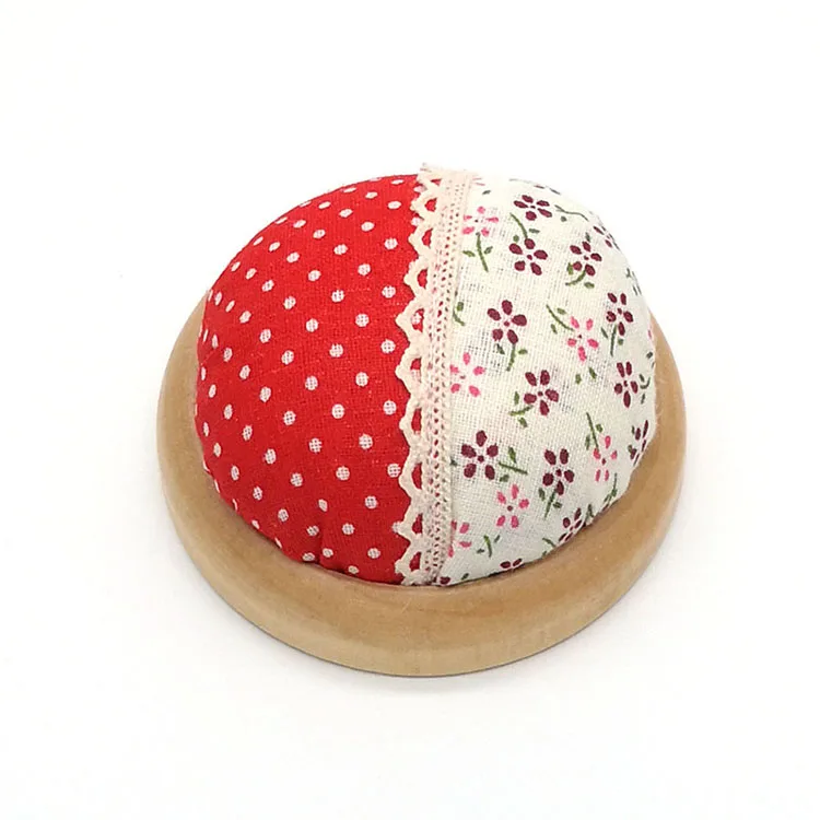 
Free shipping Wooden base sewing Pin Cushion handmade E05-2 