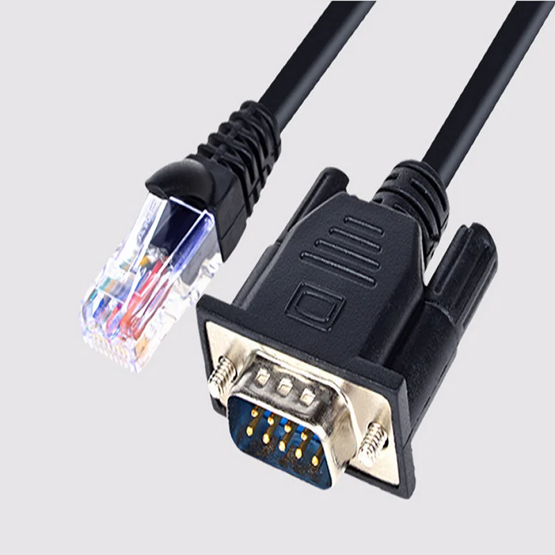 1.8m Male Female Db9 Rs232 Serial To Cat5 Rj45 Console Cable Buy