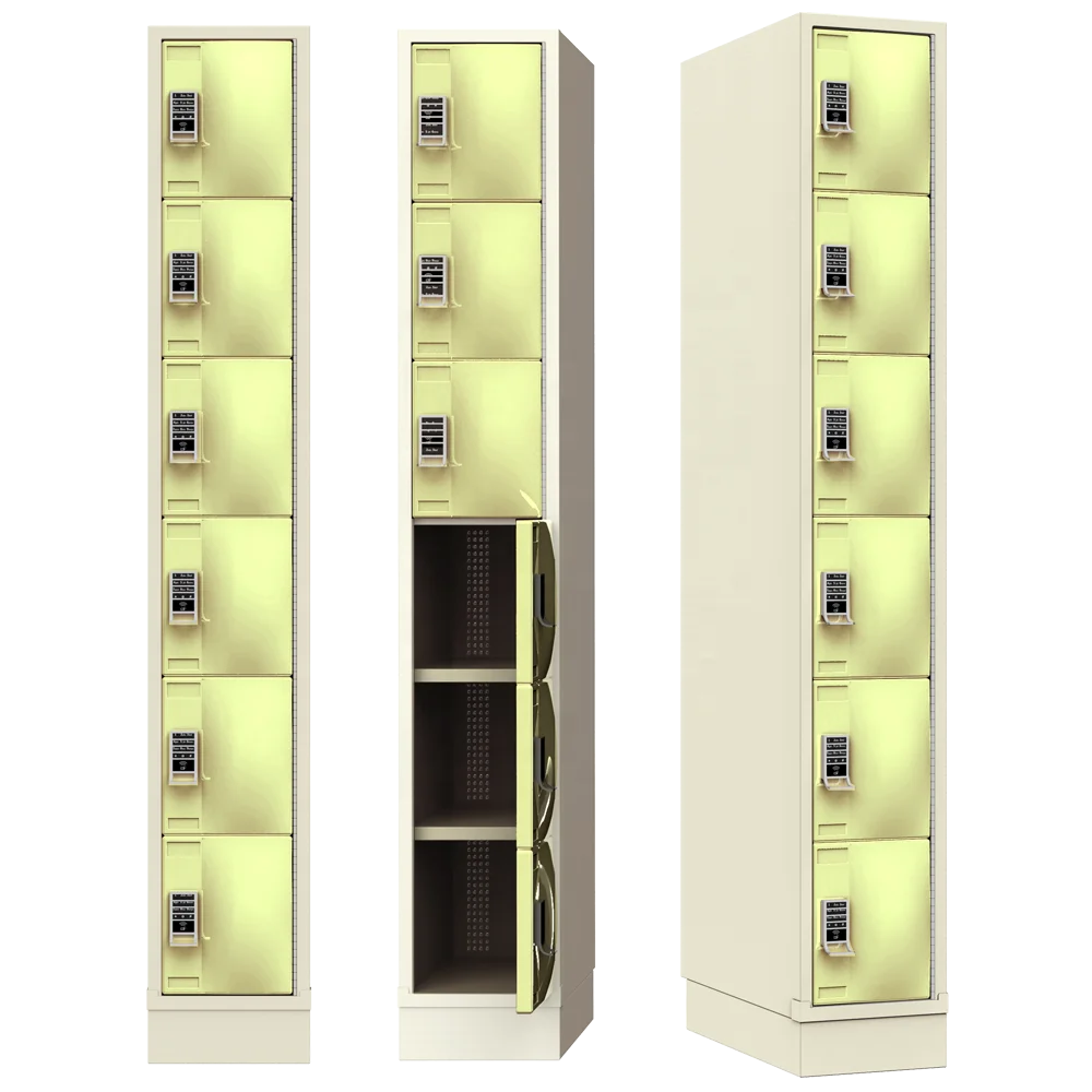 

Small Daycare Kindergarten Kids Storage ABS Plastic Locker Cabinet, White