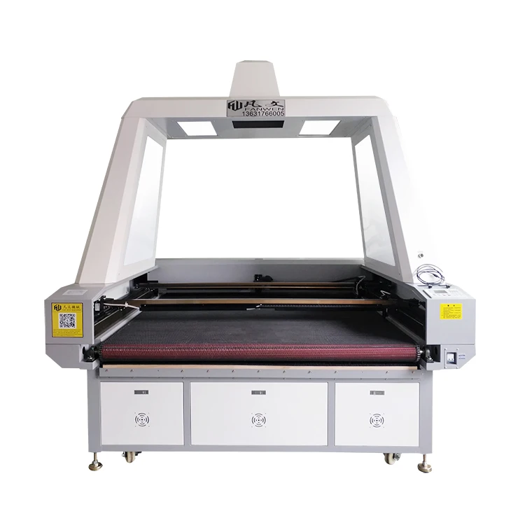 
Sublimation t shirt clothing industry Auto Feeding Mini Laser Cutting Machine 