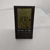 Small removable bracket travel weather station clock