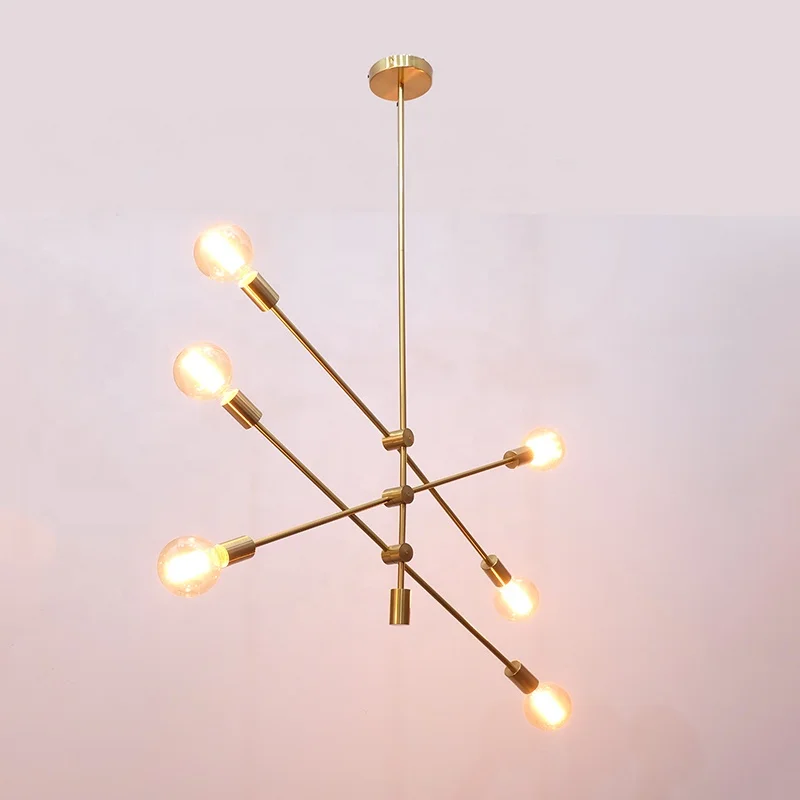
modern simple kitchen dining room bed room decorative and adjustable metal led light for home chandelier pendant light 