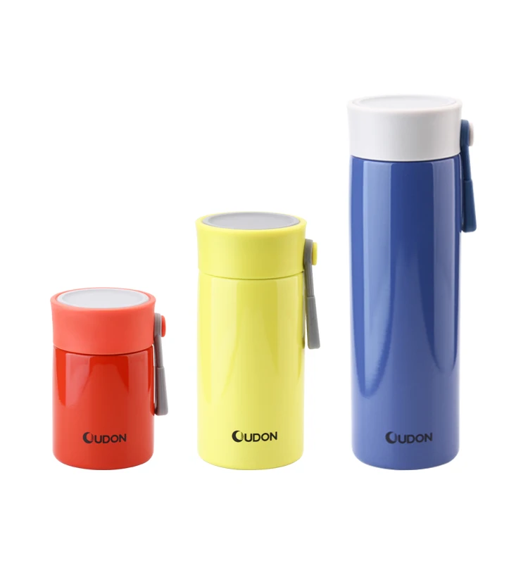 

Double wall thermal thermos bottle stainless steel vacuum flask with two lid, Customized