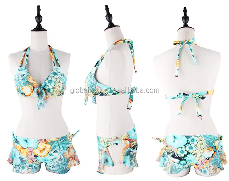 Sexy Fashion Couple Beachwear Beach Summer Bikini Threepiece Couple