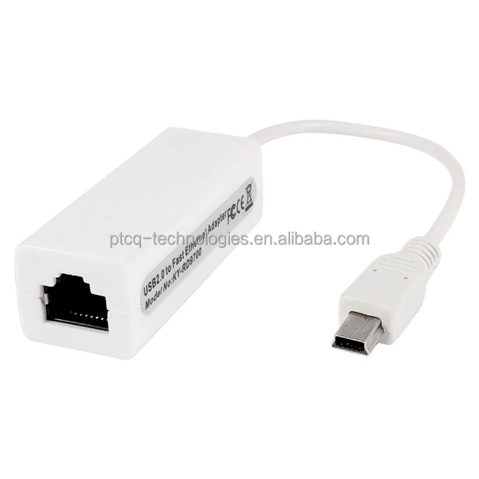 

Good reputation 10/100Mbps mini usb to rj45 adapter, White