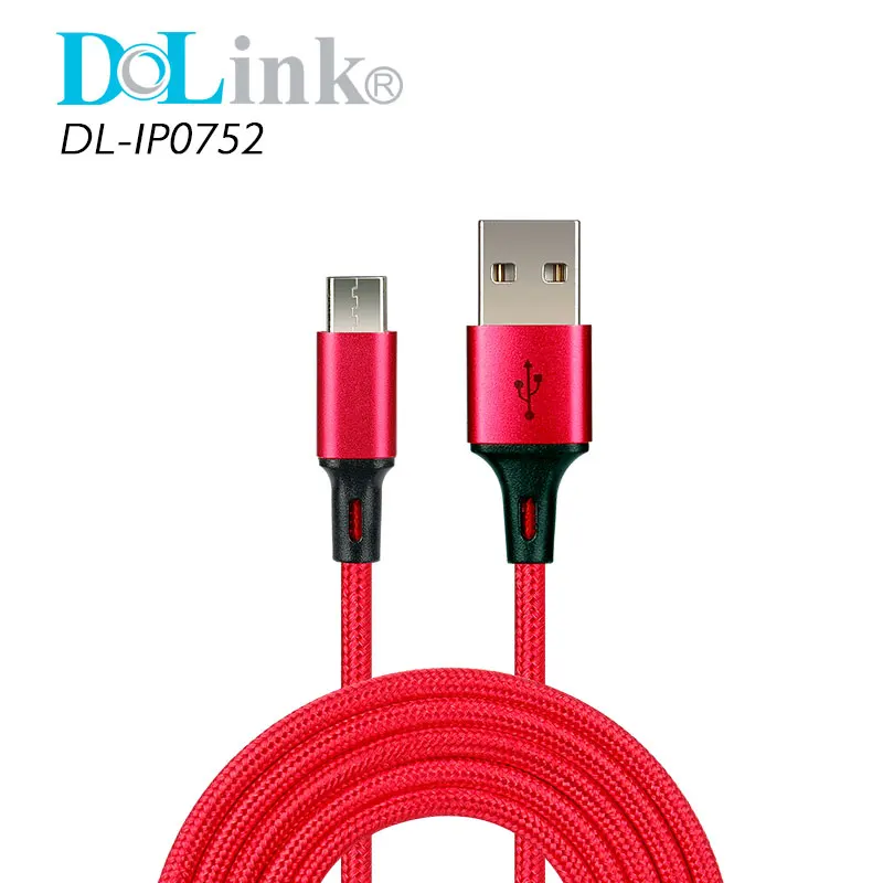 

3ft Micro USB Cable Nylon 2.4A Fast Chargers 2.0 Data Sync Mobile Phone Charging Cable for Samsung for IOS, Red;blue;black;silver