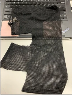 
Customized polyester back net mesh recycled drawstring bag 