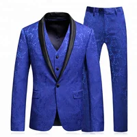 

2018 men coat pant design wedding suit western style man 3 pieces business blazer suit plus size