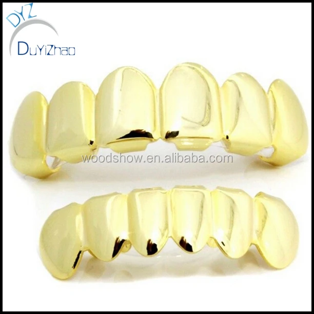 

Top and bottom Hip Hop Mouth Teeth Grillz set